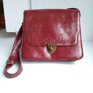 Steve Madden Burgundy Western Style Crossbody  Messenger Bag  As New